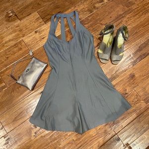 Sugarlips Grey Strappy Back Romper, S